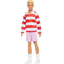 Poppen Zonder Functies> Barbie Fashionista Ken Red And White Stripe