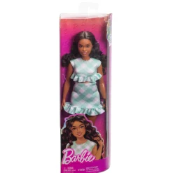 Meisjes|Tienerpoppen> Barbie fashionista pop green gingham
