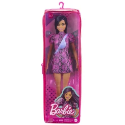 Tienerpoppen|Meisjes>Barbie Fashionista Pop Roze En Zwart Jurkje