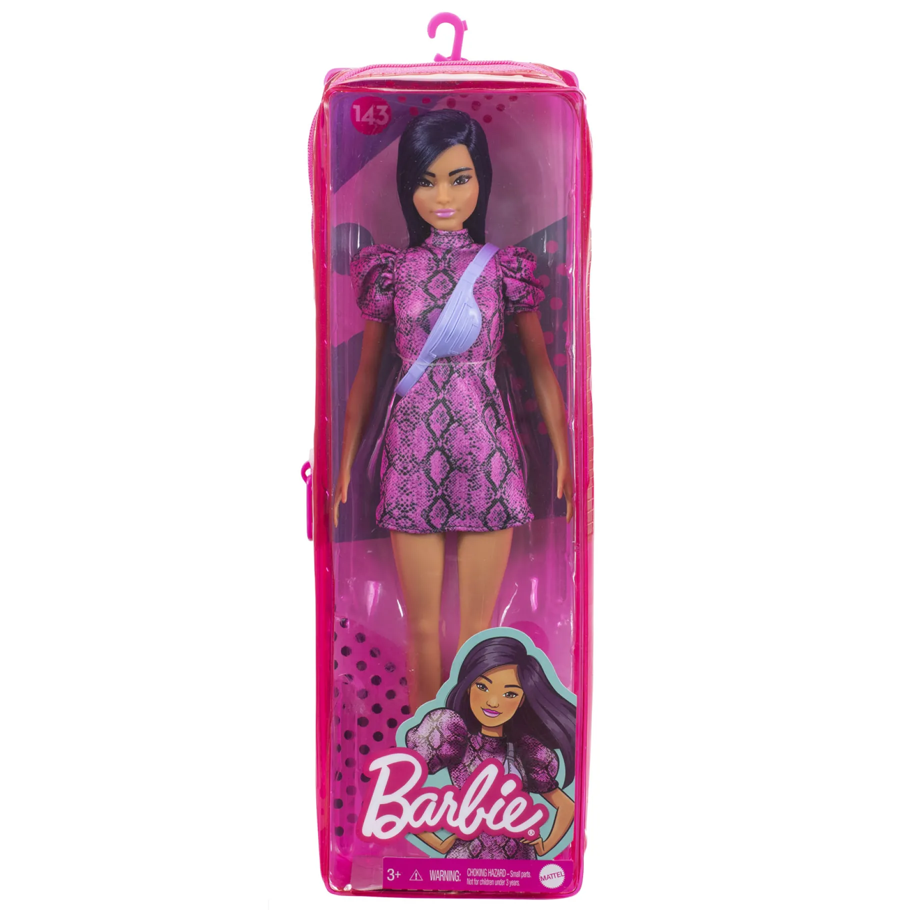 Tienerpoppen|Meisjes>Barbie Fashionista Pop Roze En Zwart Jurkje