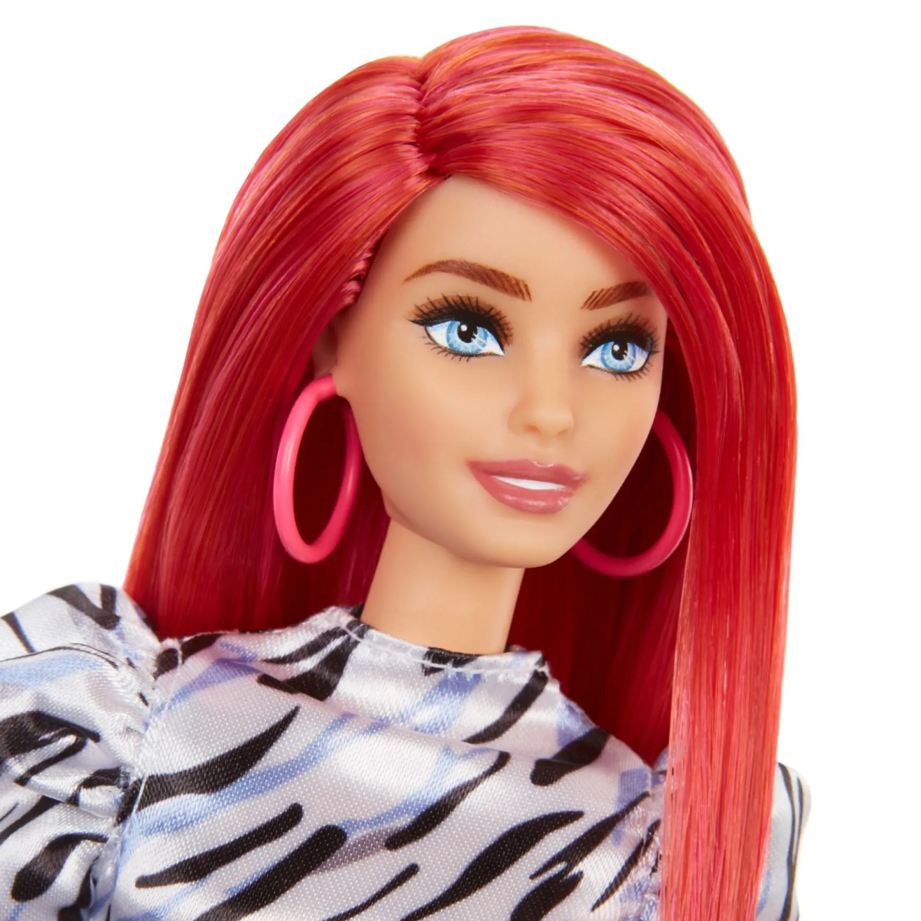 Meisjes|Tienerpoppen>Barbie Fashionista Pop Zwart Wit Jurkje