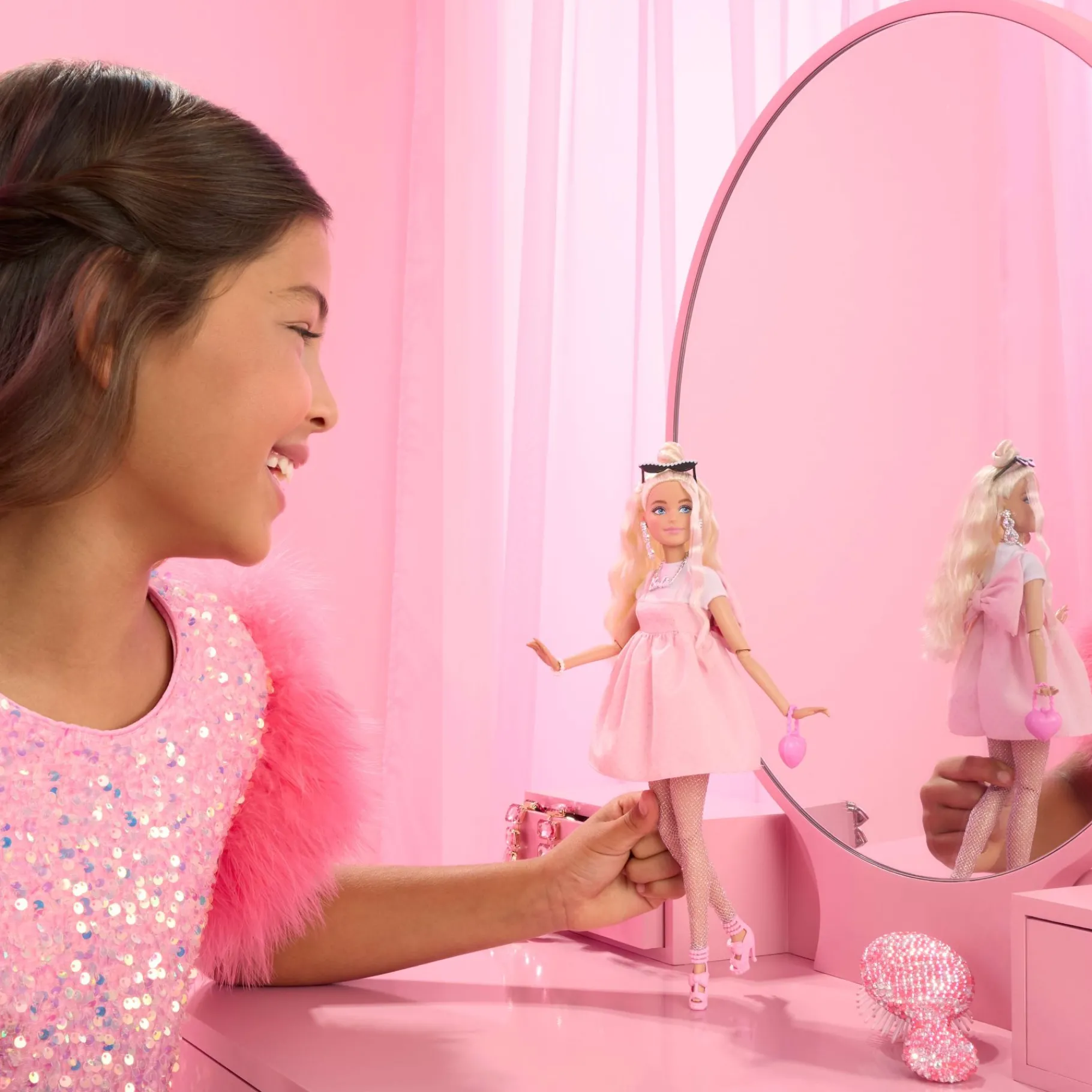 Tienerpoppen|Meisjes> Barbie Fashionsta pop deluxe blond haar