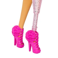 Tienerpoppen|Meisjes></noscript> Barbie Fashionsta pop deluxe+prothese & roze jurk