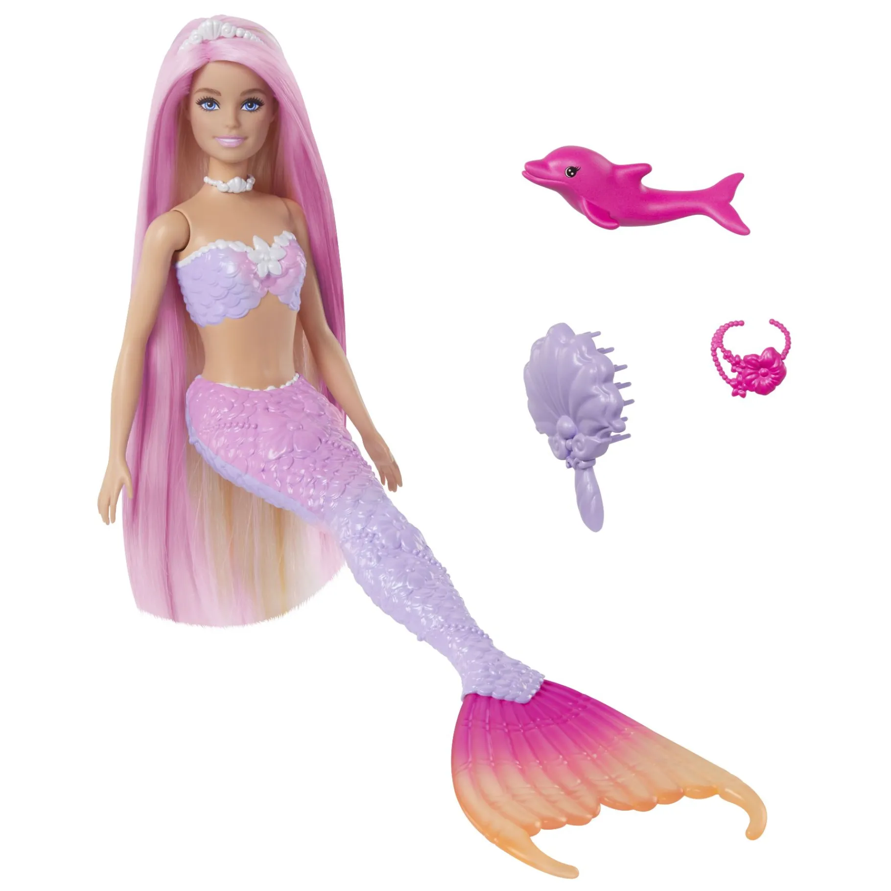 Tienerpoppen|Meisjes> Barbie Feature Mermaid Malibu Color Change