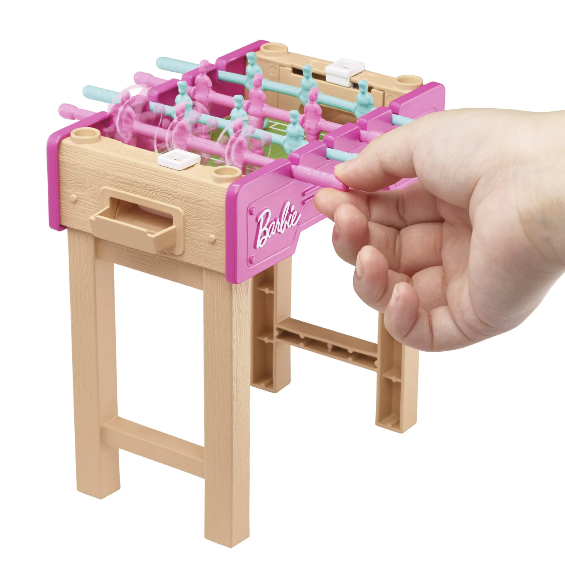 Meisjes|Tienerpoppen>Barbie Mini Playset Voetbaltafel Met Hondje