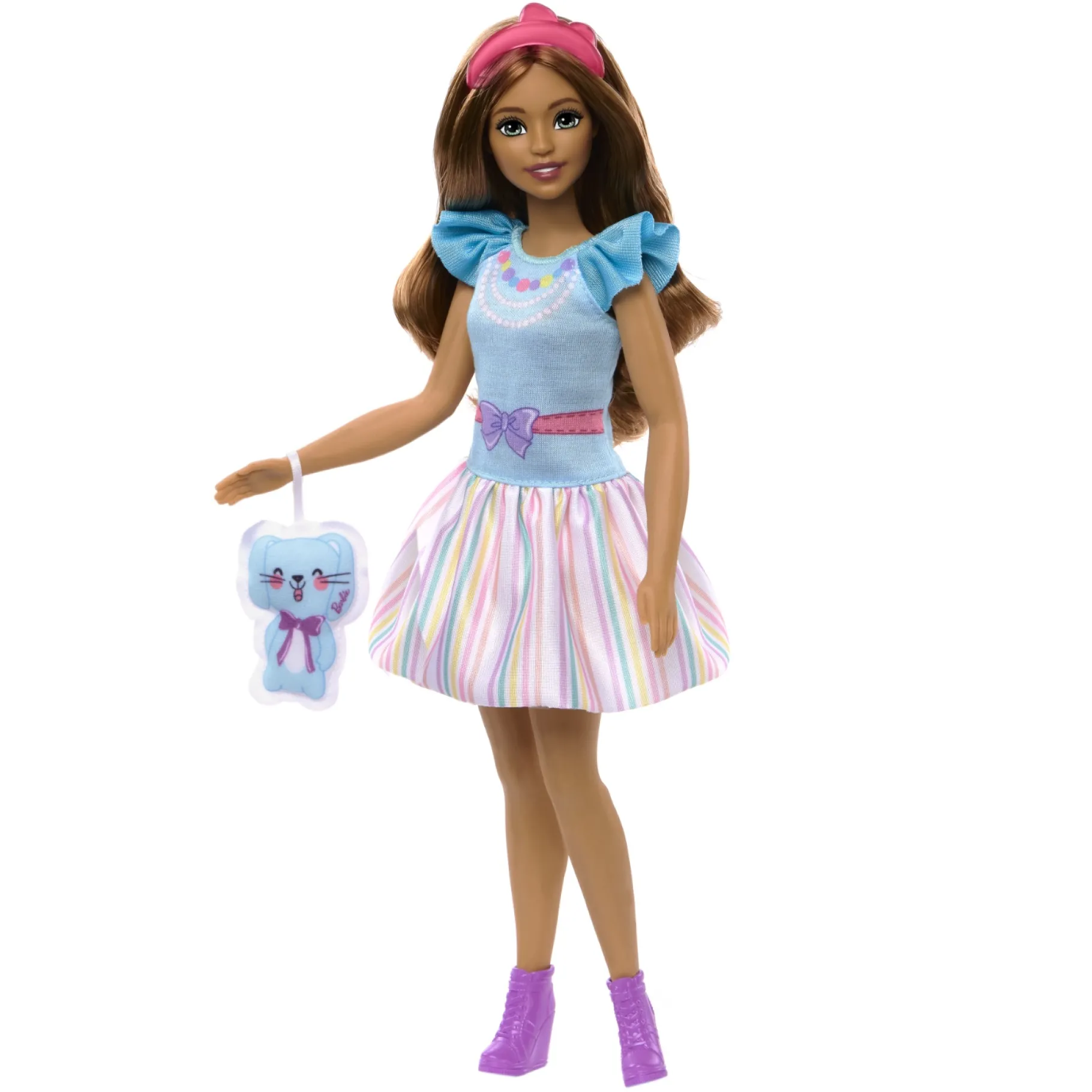 Tienerpoppen|Meisjes>Barbie My First Brunette Met Konijn