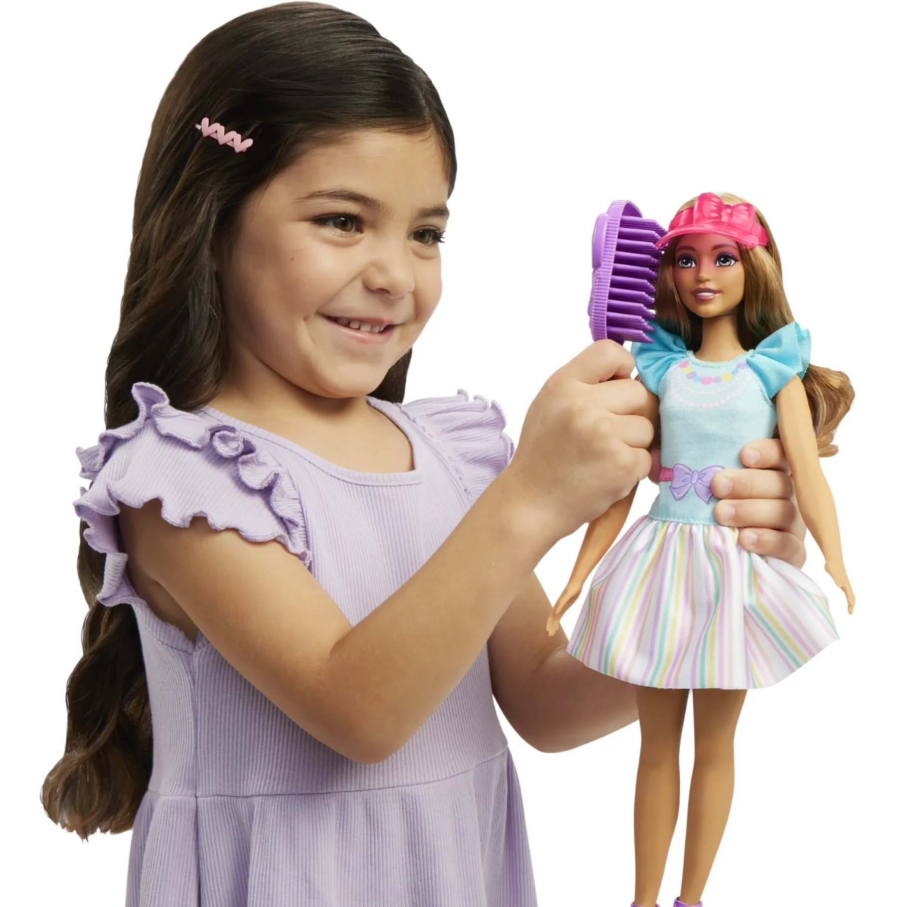 Tienerpoppen|Meisjes>Barbie My First Brunette Met Konijn