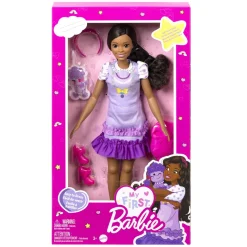 Tienerpoppen|Meisjes>Barbie My First Donker Haar Met Poodle