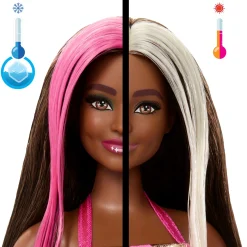 Meisjes|Tienerpoppen> Barbie Party unboxed 2/1 pop met knalroze jurk