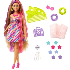 Tienerpoppen|Meisjes></noscript>Barbie Totally Hair Flower Look