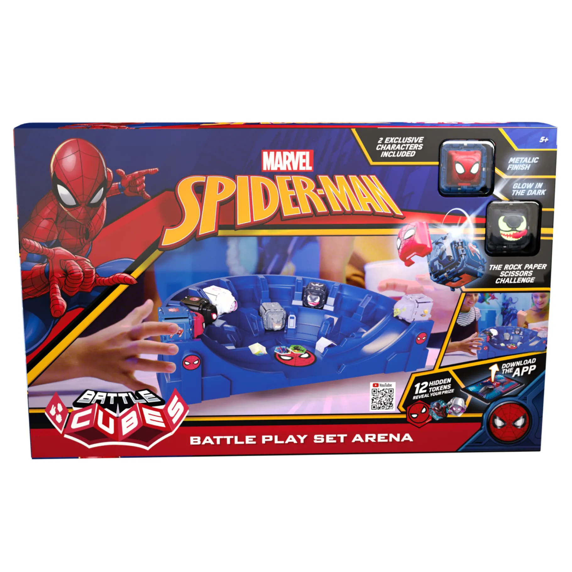 Actiefiguren|Jongens> Battle Cubes Marvel Spiderman Battle Arena Set