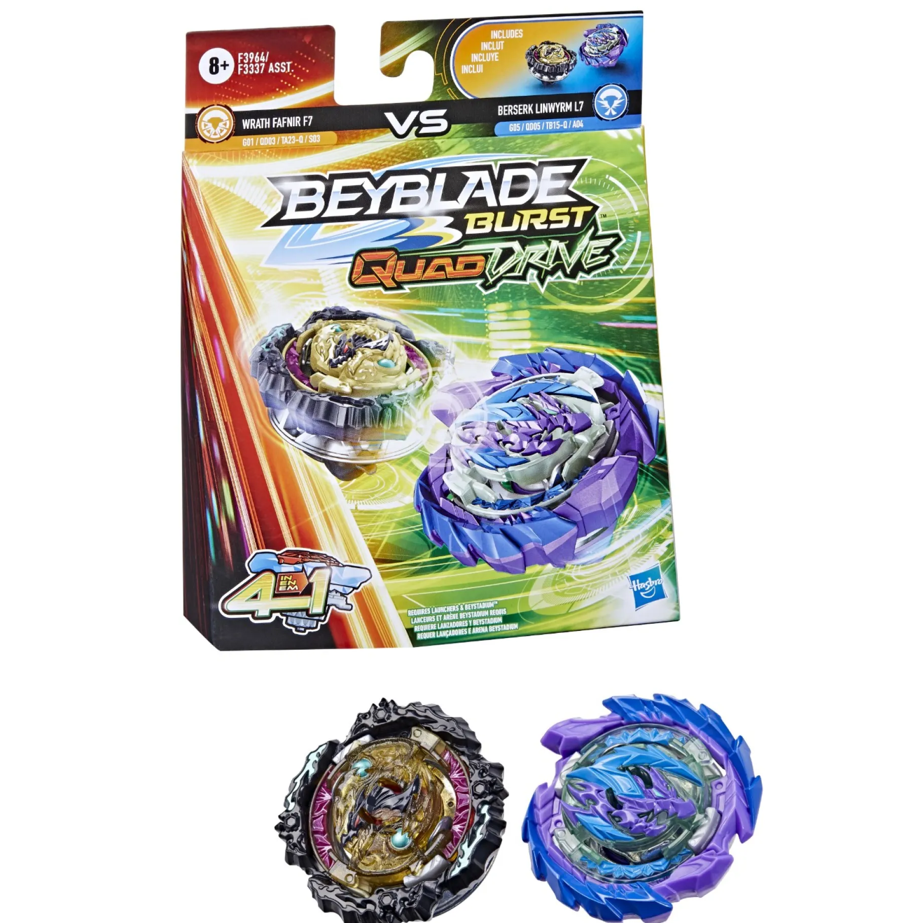 Stuntsets|Jongens>Hasbro Beyblade Quad Drive Duo Pack Assorti