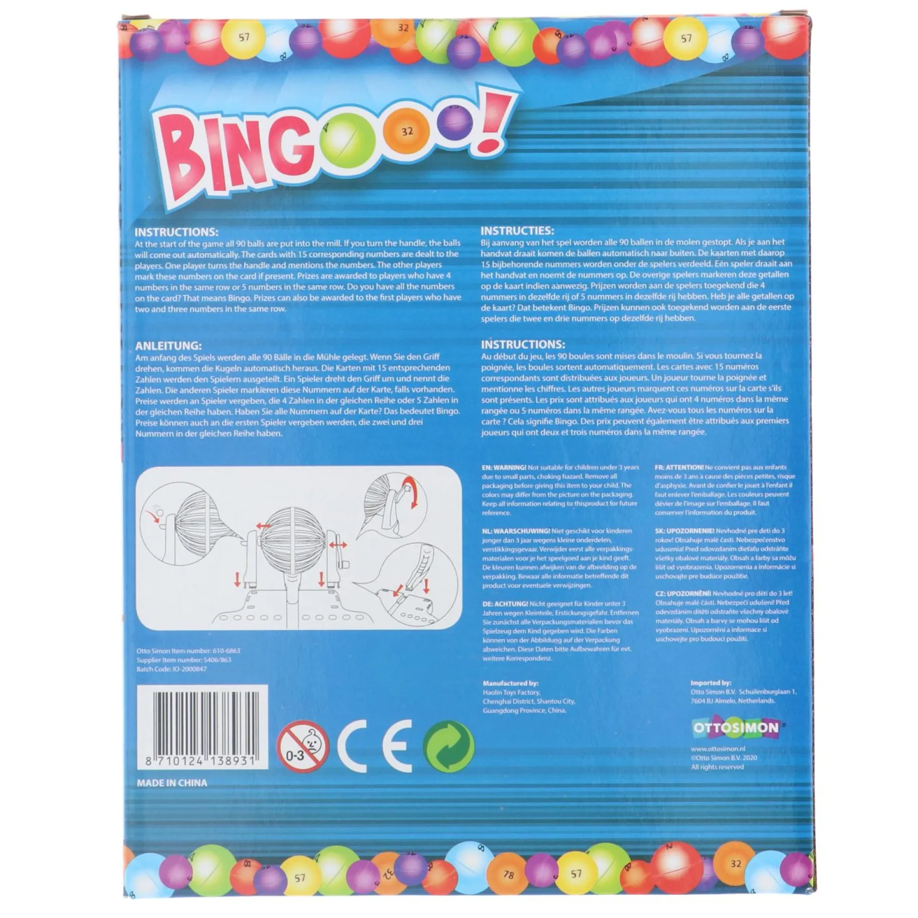 Familiespellen> Bingomolen Kunststof