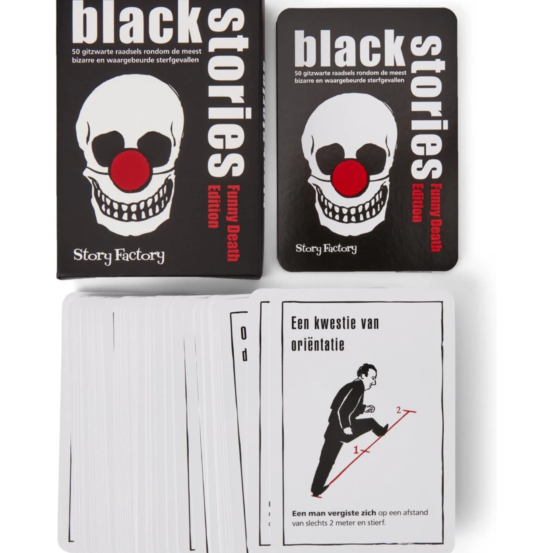 Familiespellen> Black Stories Funny Death - denkspel