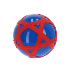Speelballen> Blauwe Crossbal met Rode Rubberband