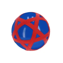 Speelballen></noscript> Blauwe Crossbal met Rode Rubberband