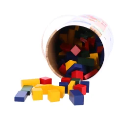 Houten Blokken></noscript> Blokkenton hout 100-delig