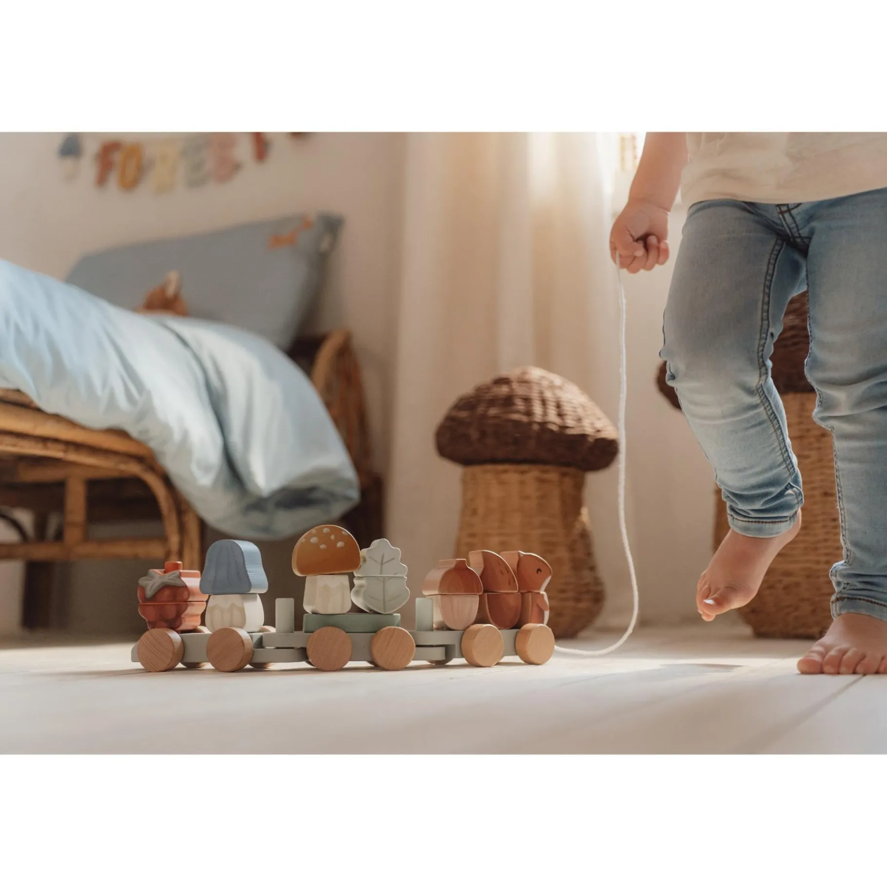 Babyspeelgoed>Little Dutch Blokkentrein Eekhoorn Forest Friends