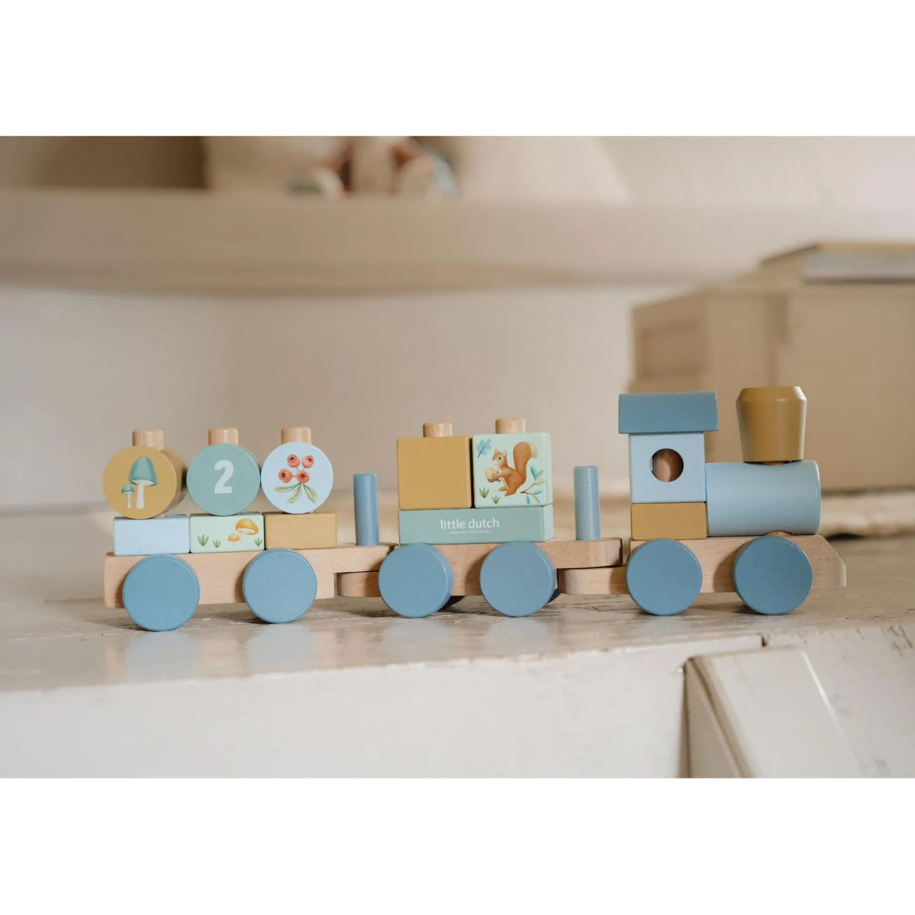 Babyspeelgoed> Blokkentrein Forest Friends