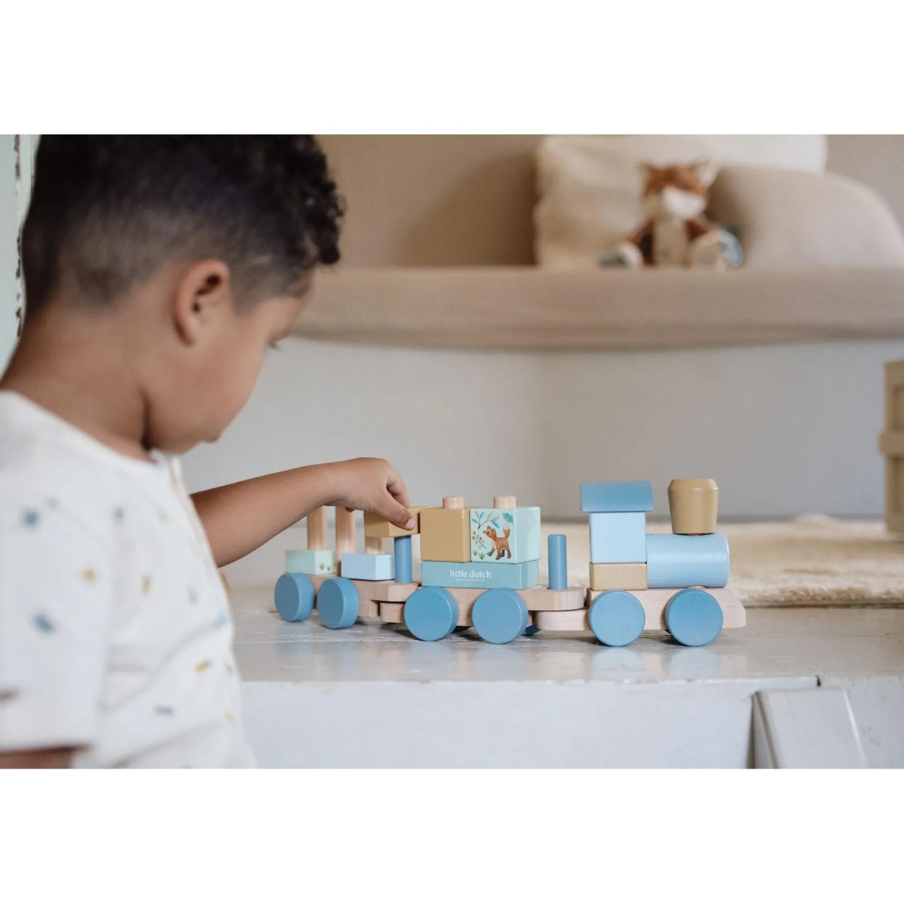 Babyspeelgoed> Blokkentrein Forest Friends