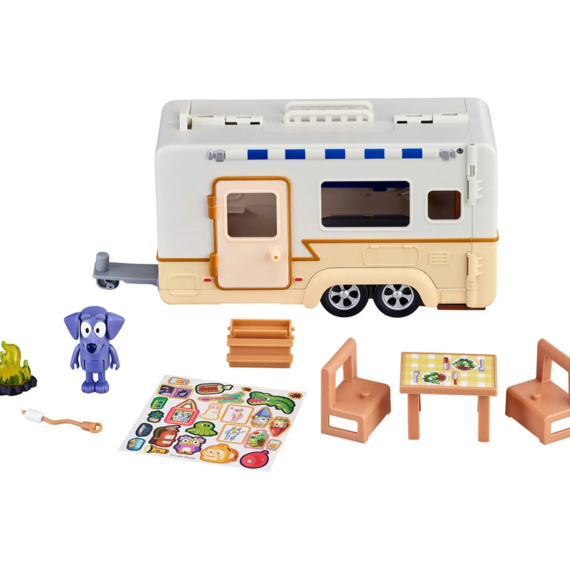 Speelfiguren>Moose Toys Bluey caravan speelset