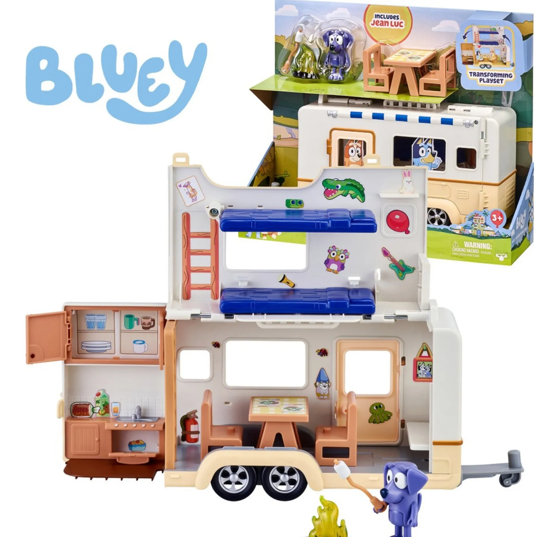 Speelfiguren>Moose Toys Bluey caravan speelset