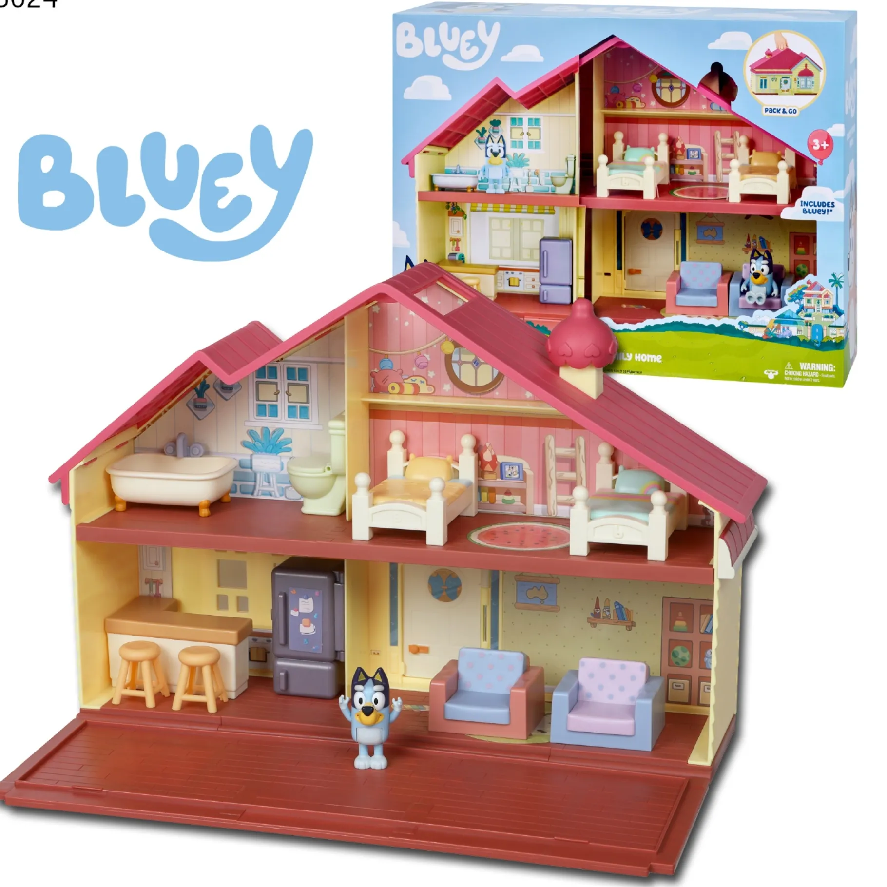 Speelfiguren>Moose Toys Bluey familiehuis speelset
