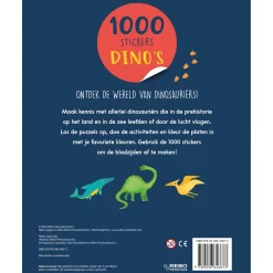 Stickers> Boek Stickerboek 1000 Stickers Dino's