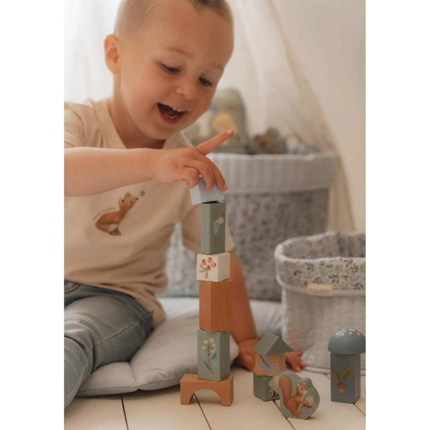 Jongens>Little Dutch Bouwblokken Forest Friends