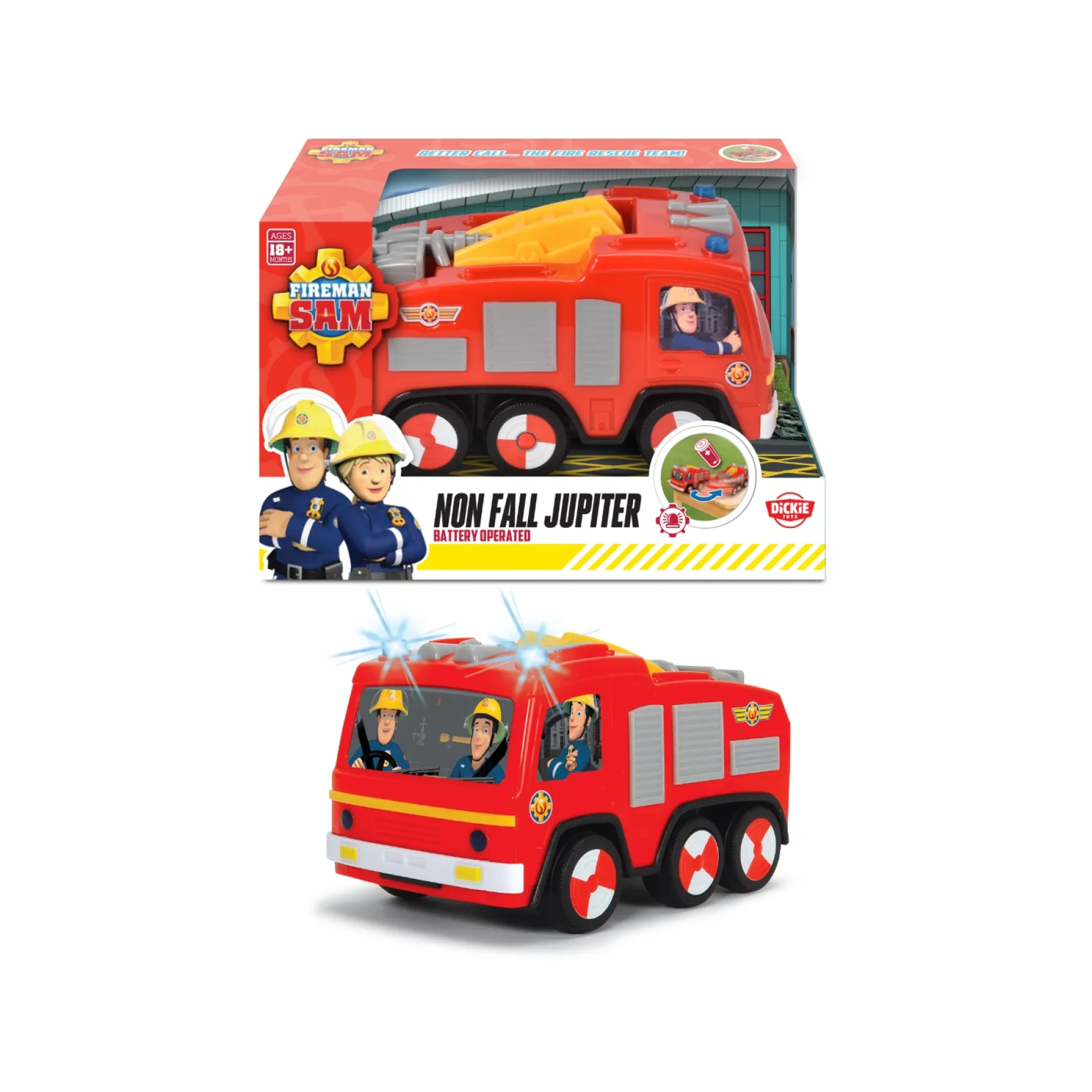 Auto's|Jongens>Dickie Brandweerman Sam non fall jupiter