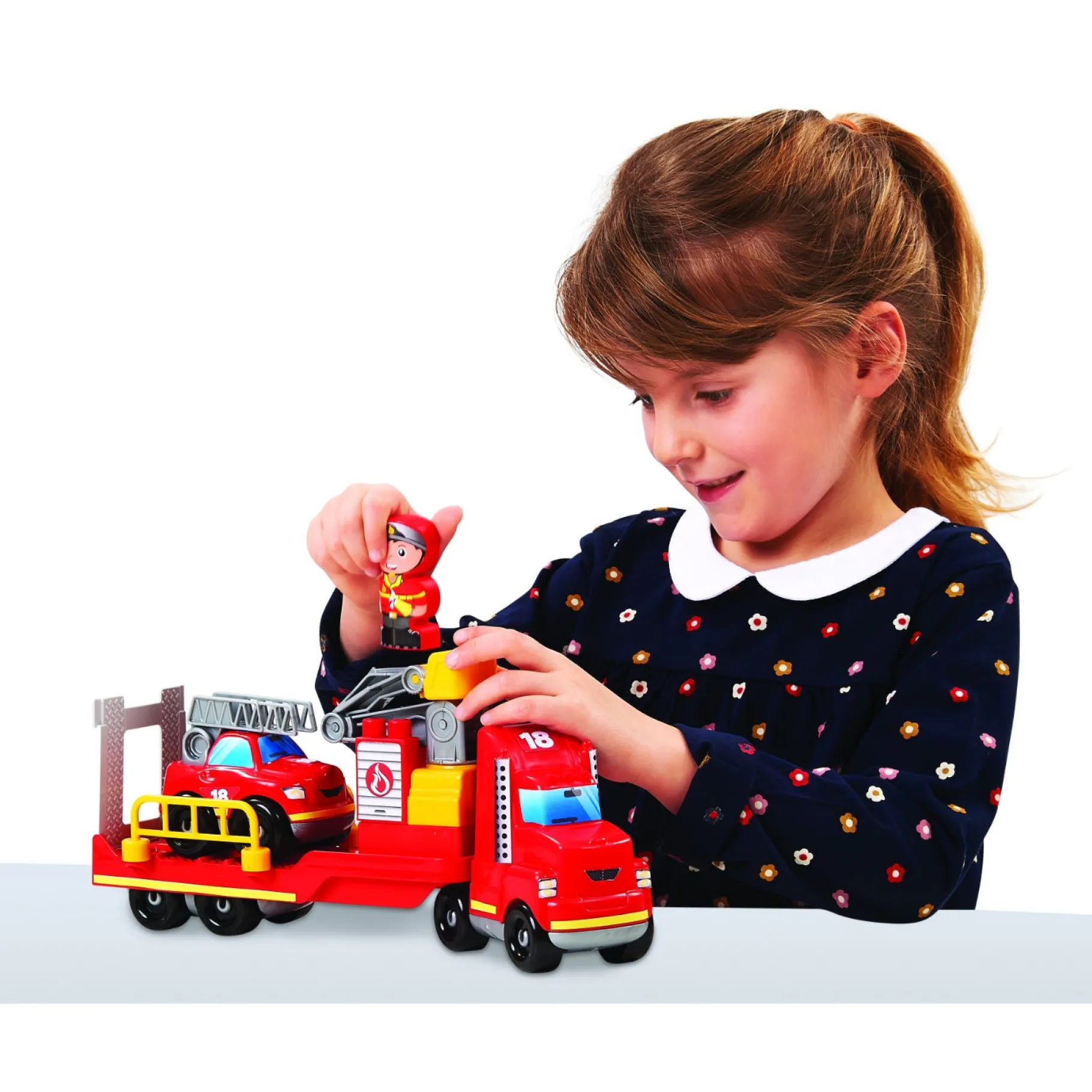 Speelsets Peuter>Abrick Brandweertruck