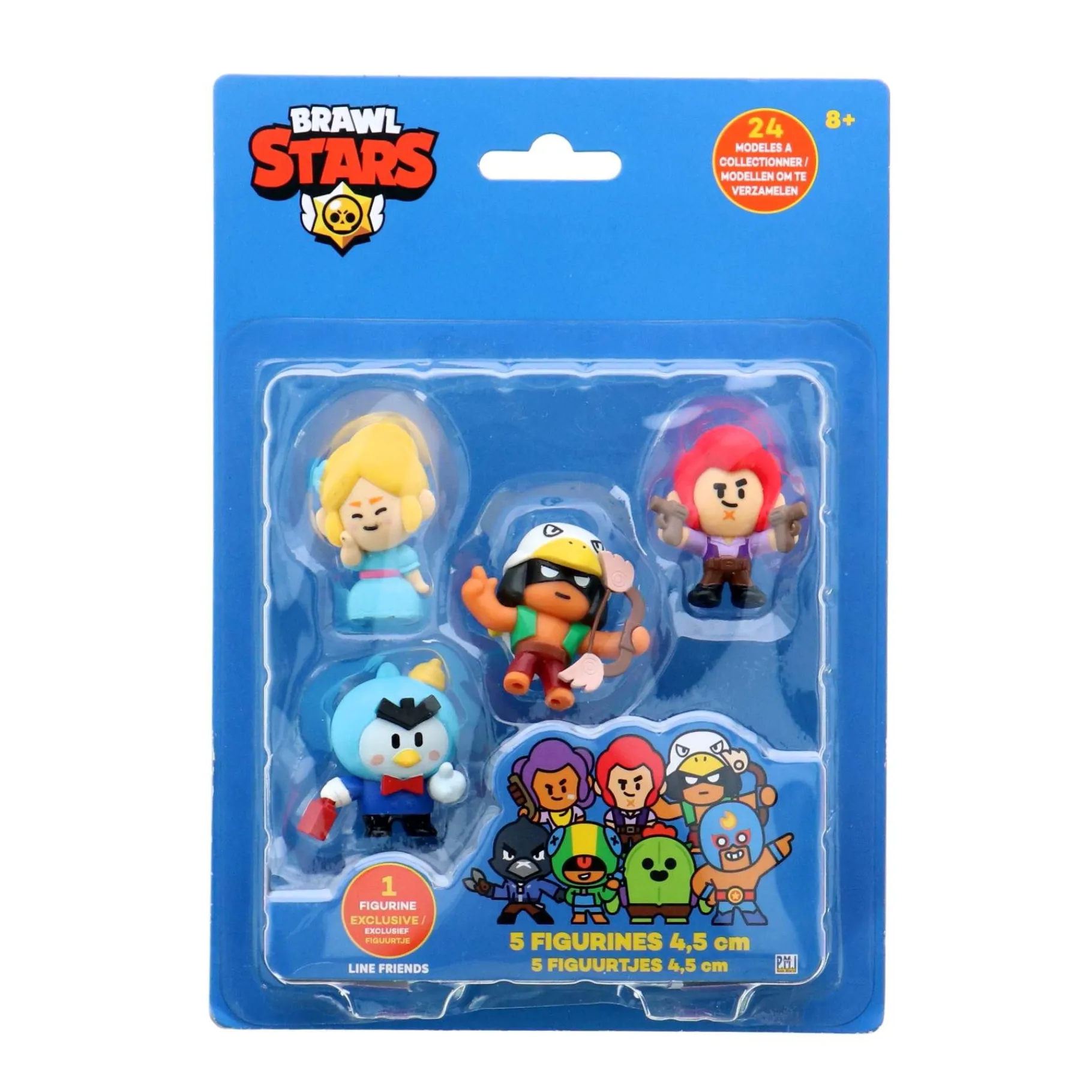 Speelfiguren> Brawl Stars Figures 4,5 Cm 5 Pack Assorti