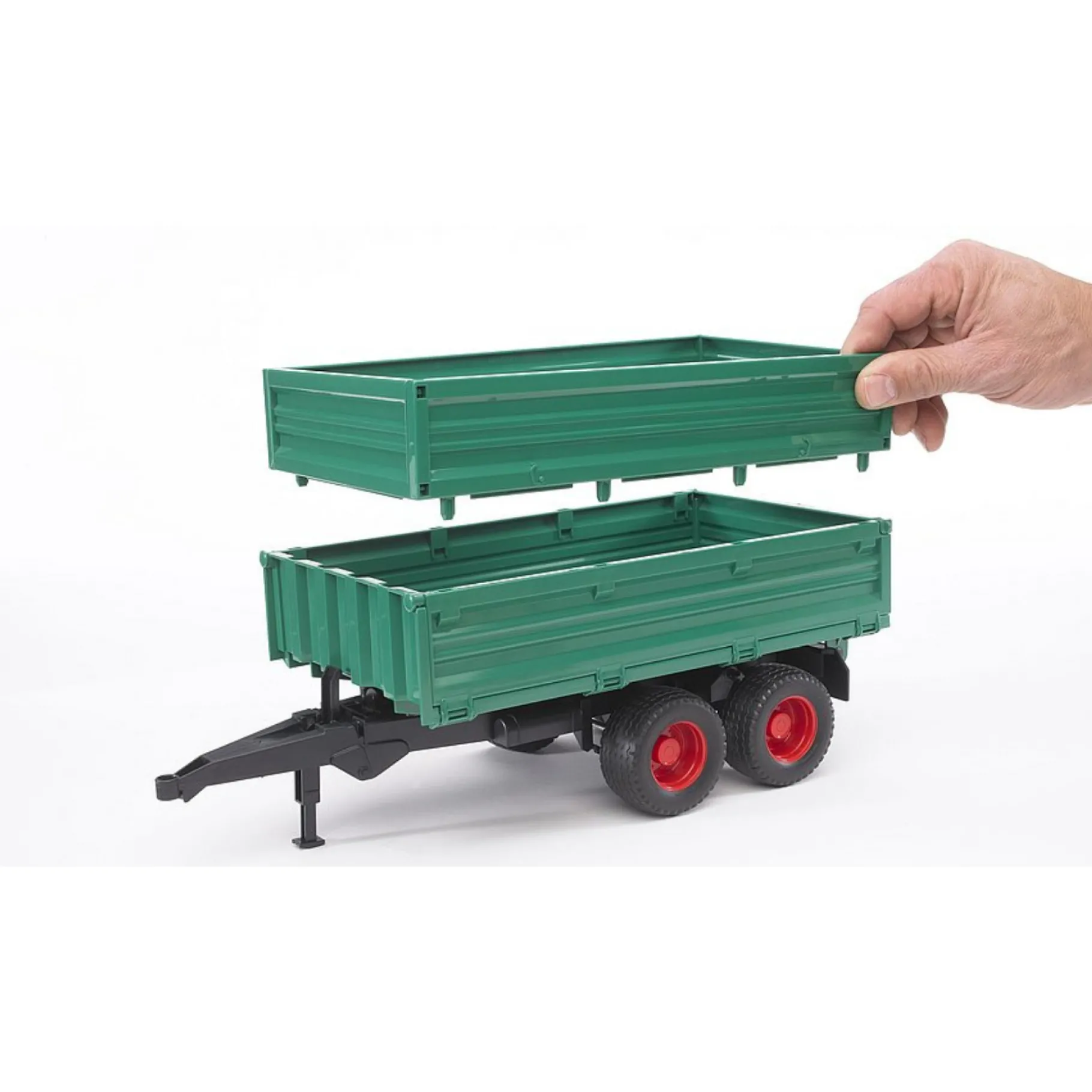 Voertuigen|Jongens>Bruder Aanhanger Dubbelwiels Welger