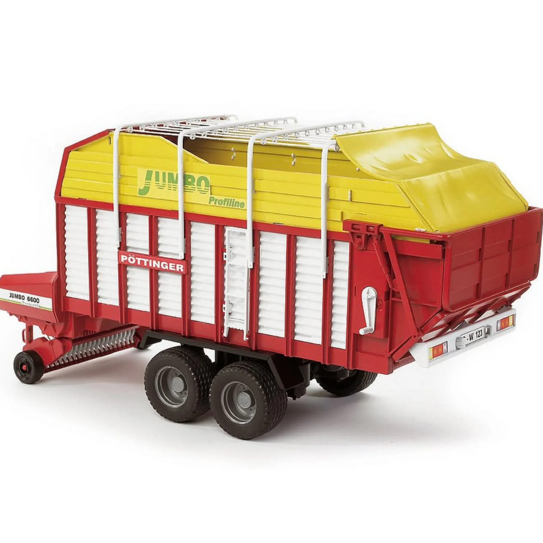 Boerderij|Jongens>Bruder Aanhanger Pöttinger Jumbo 6600 Silagewagen