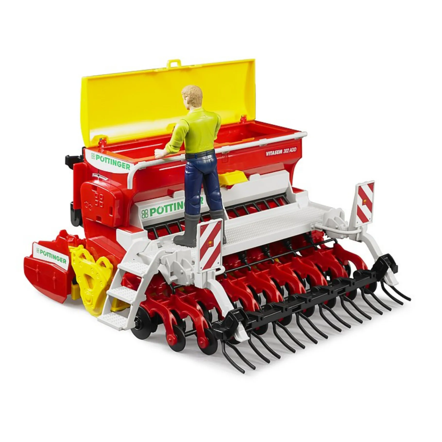 Boerderij|Jongens>Bruder Aanhanger Zaaimachine Pottinger Vitasem 302ADD