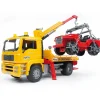 Voertuigen|Jongens>Bruder Auto Vrachtwagen Bergingstruck Met Jeep