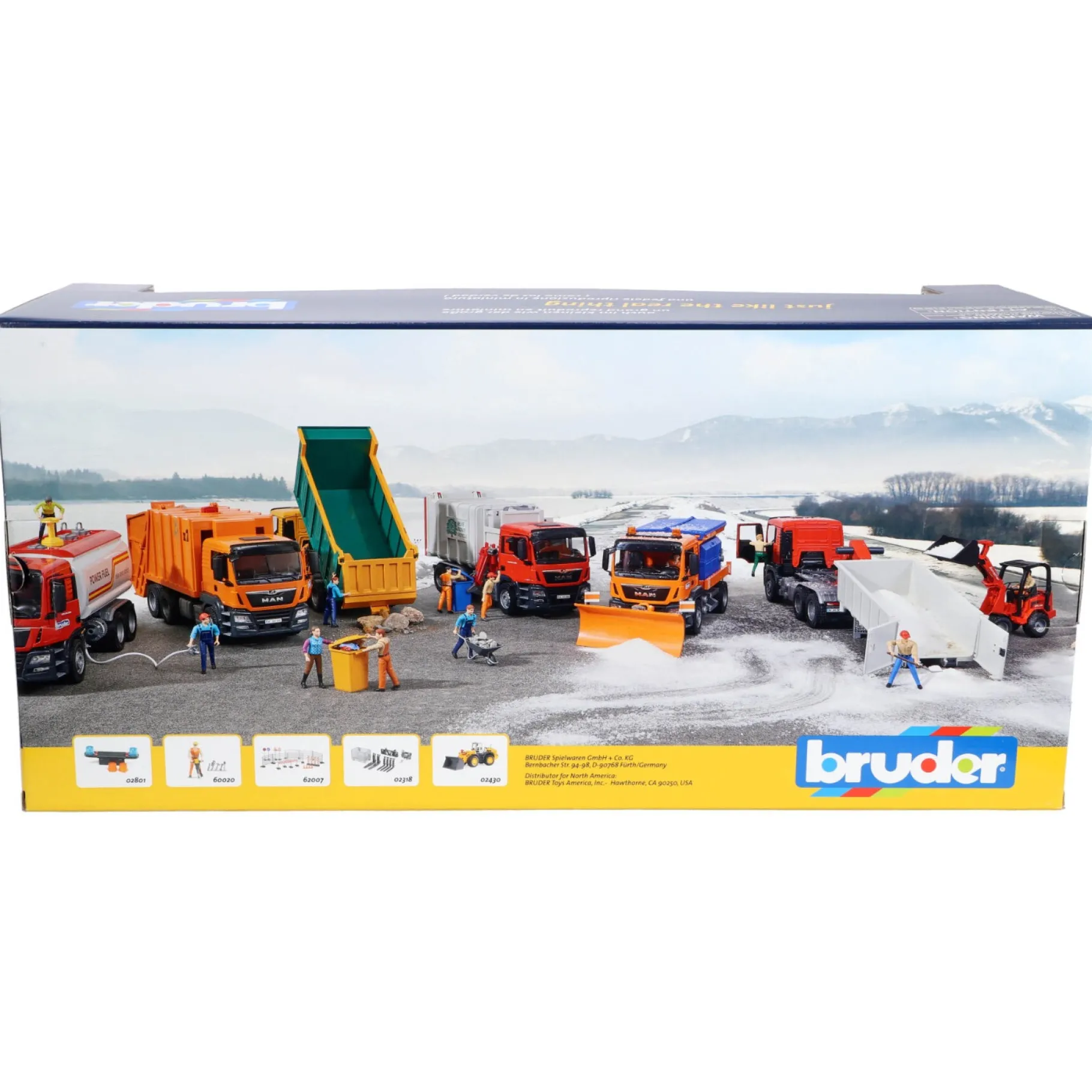 Auto's|Jongens>Bruder Auto Vrachtwagen MAN met Shovel Schaeffer