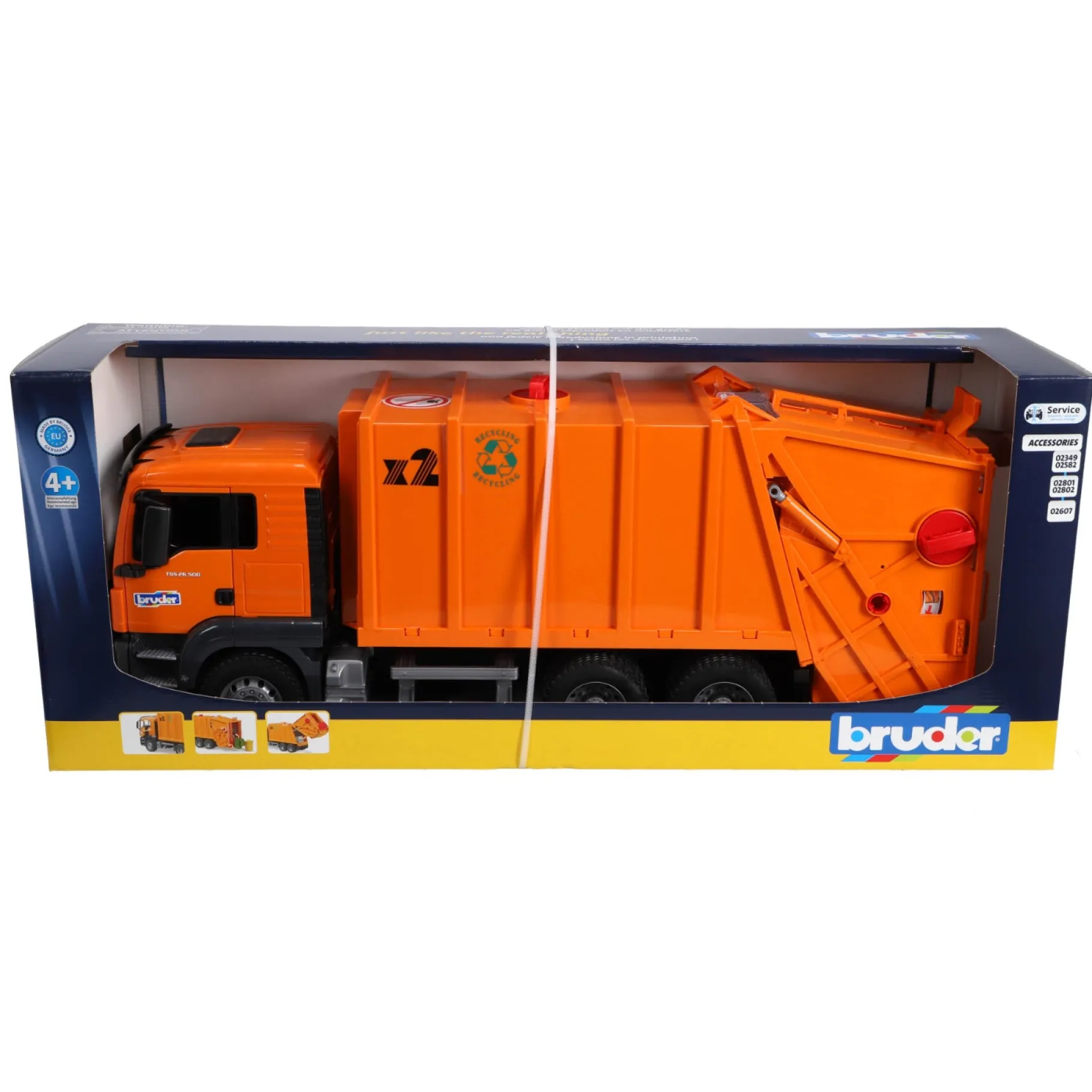 Auto's|Jongens>Bruder Auto Vrachtwagen Vuilnisauto Scania