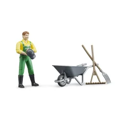 Speelfiguren></noscript>Bruder Bworld Figurenset Boer Met Accessoires