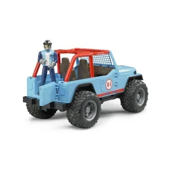 Voertuigen|Jongens>Bruder Jeep Cross Country Racer Blauw  met Coureur