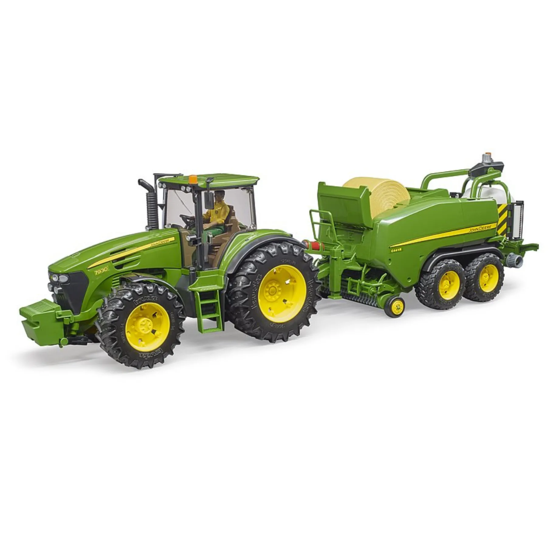 Boerderij|Jongens>Bruder John Deere Persmachine / Wikkelmachine C441R