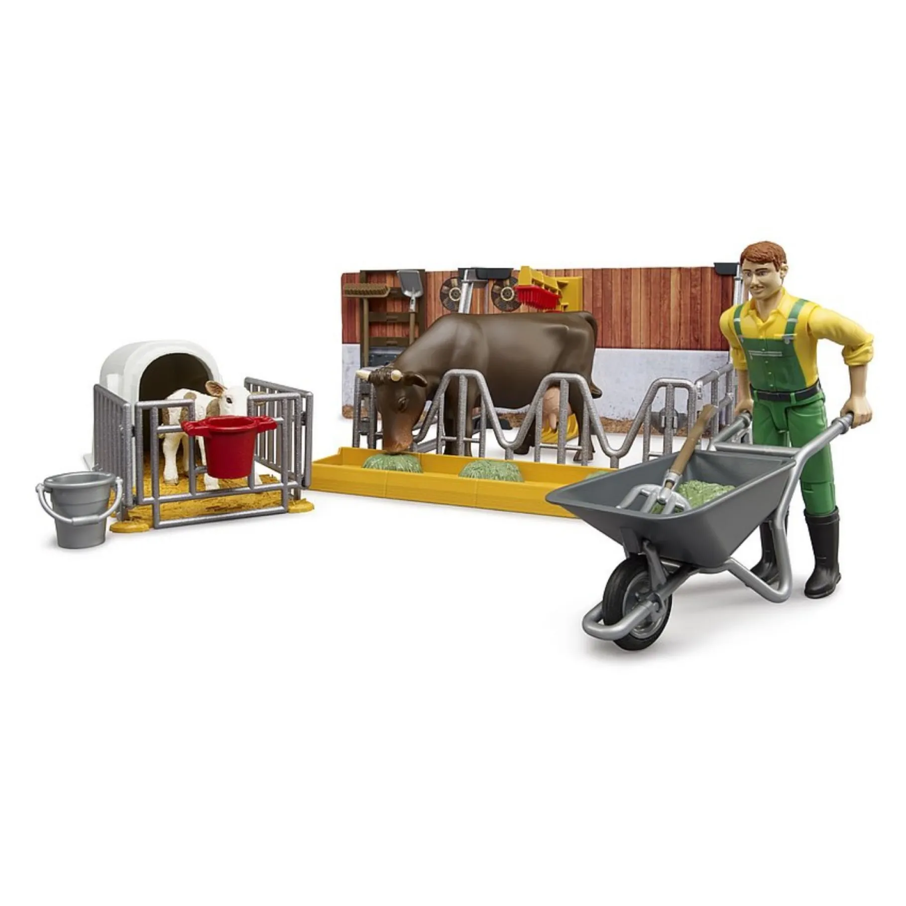 Speelsets>Bruder Koeienstal Met Figuur