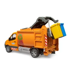 Voertuigen|Jongens></noscript> Bruder Mercedes Sprinter vuilniswagen met 2 containers
