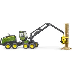 Boerderij|Jongens>Bruder Tractor Boomrooimachine John Deere