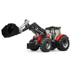 Boerderij|Jongens></noscript>Bruder Tractor Massey Fergusen 7624 Met Frontlader