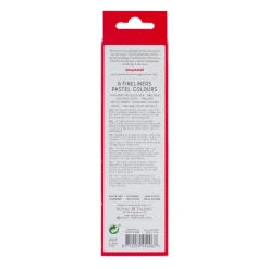 Tekenen / Kleuren>Bruynzeel Fineliner Set 6 Kleuren Pastel