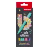 Tekenen / Kleuren> Bruynzeel markeer stiften pastel kleuren 4 stuks