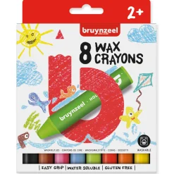 Tekenen / Kleuren>Bruynzeel waskrijtjes dik 8 stuks