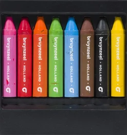 Tekenen / Kleuren>Bruynzeel waskrijtjes dik 8 stuks