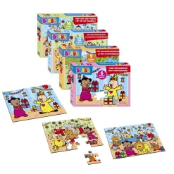 Houten Puzzels> Bumba Puzzel 12 Stuks Het Verjaardagslied